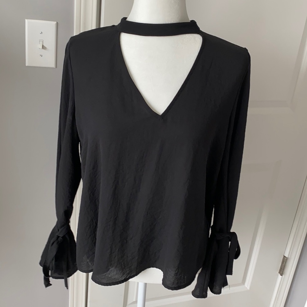 Black sheer top